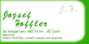 jozsef hoffler business card